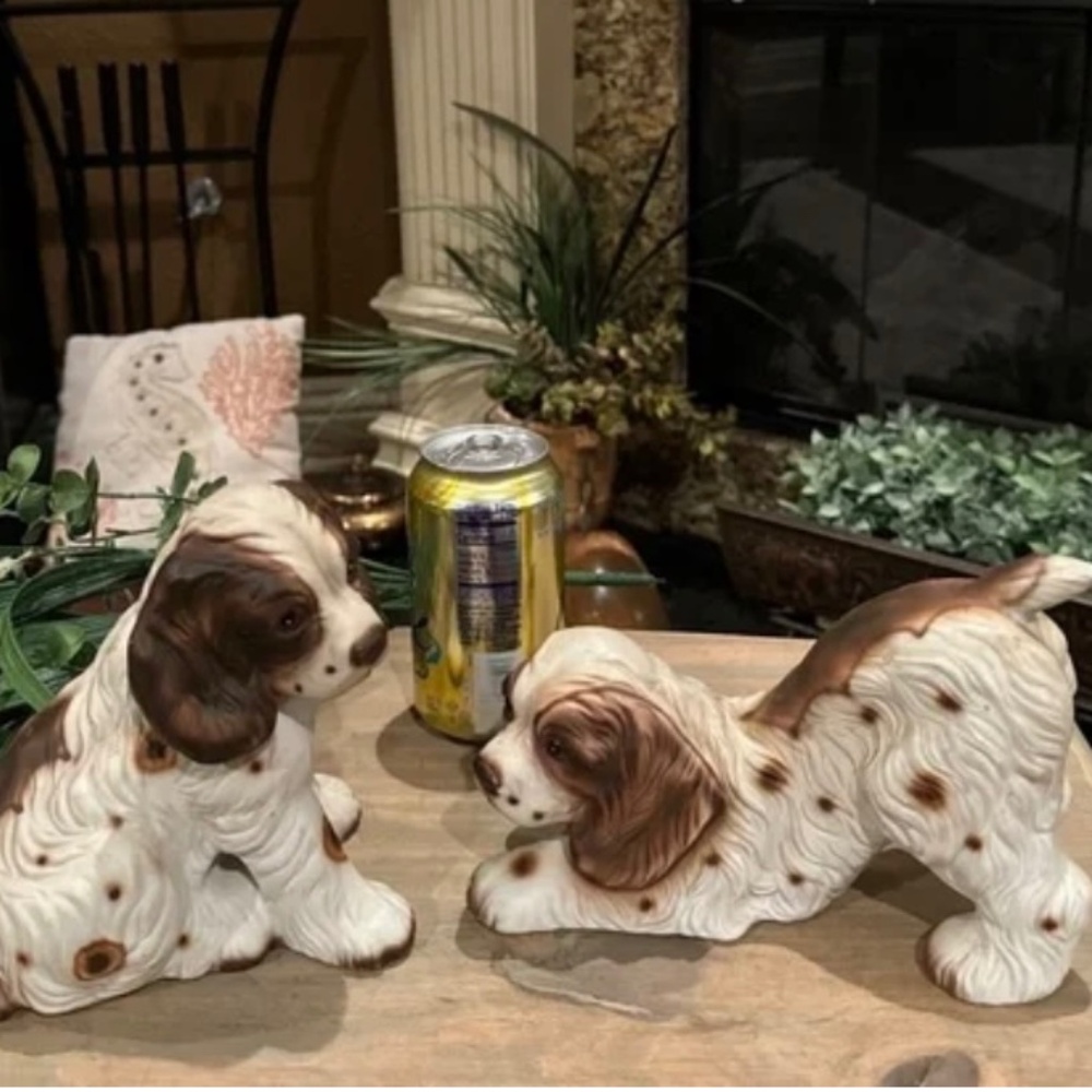 Set of two 8x5 & 6.5x6 in Arnart JP Cocker Spaniels Puppies.
